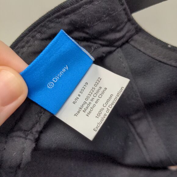 Disney Men's Snapback Mickey Ears Hat Black Adjustable 100% Cotton - Picture 12 of 12